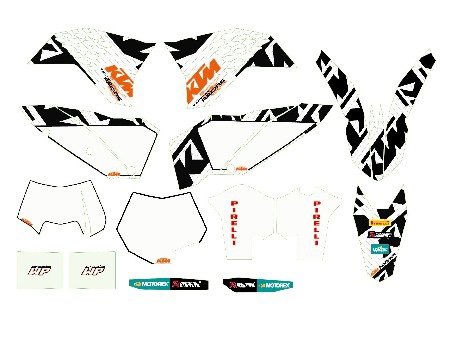 WHITE GRAPHIC KIT